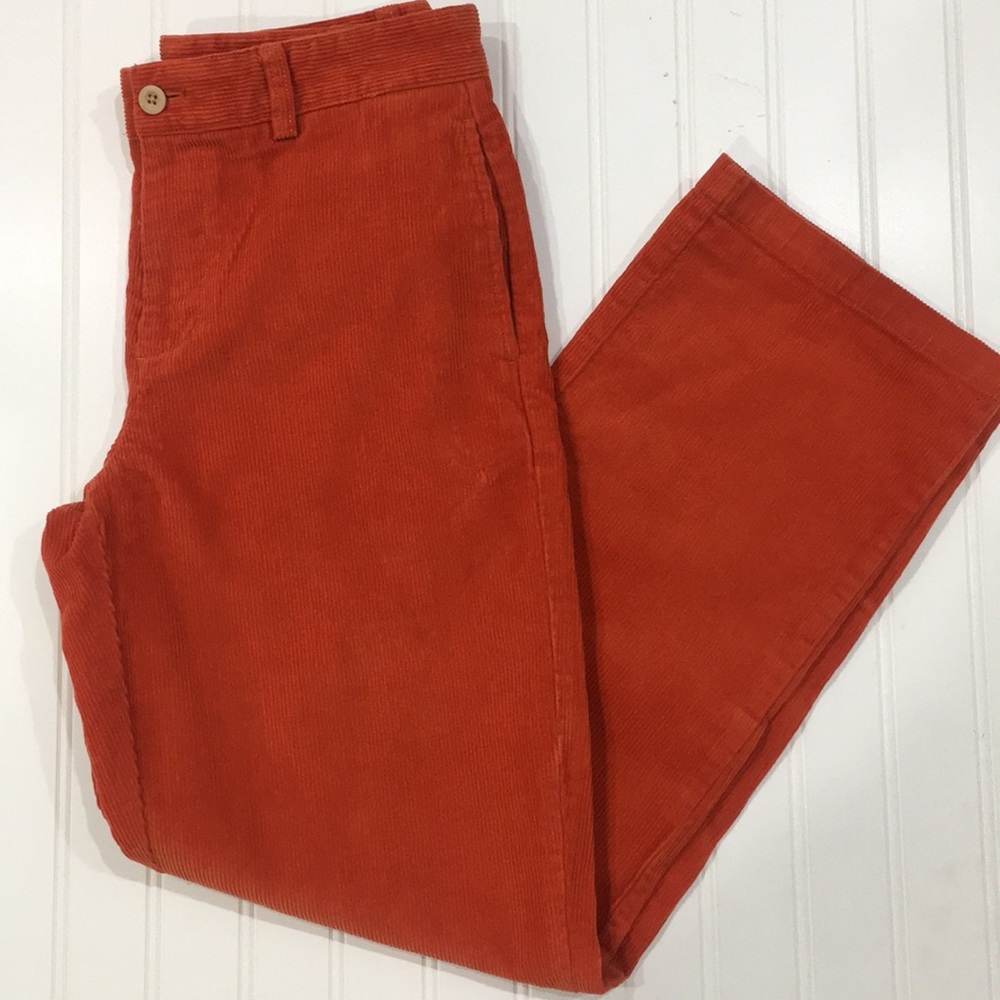 Vineyard Vines Orange Wide Wale Corduroy Pants